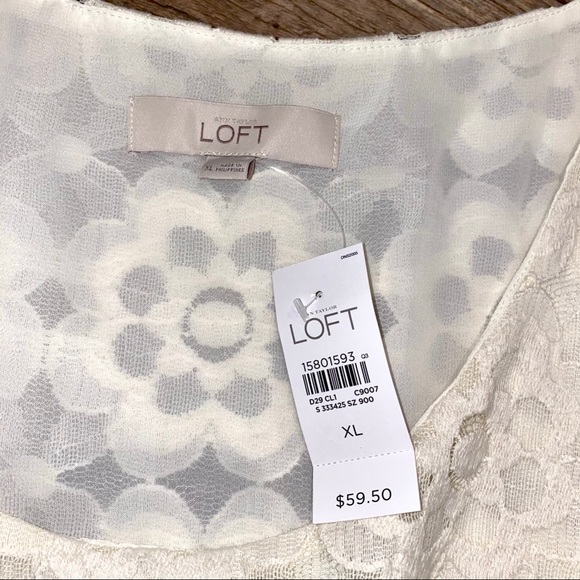 SOLD 💕NWT Loft Floral Lace Tank Top - Picture 2 of 7